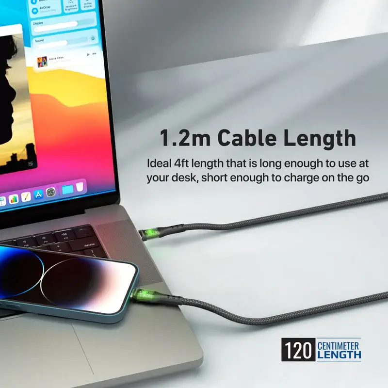 Promate TRANSLINE-CI 27W Ultra-Fast Type-C to Lightning Cable (1.2m) – image 4