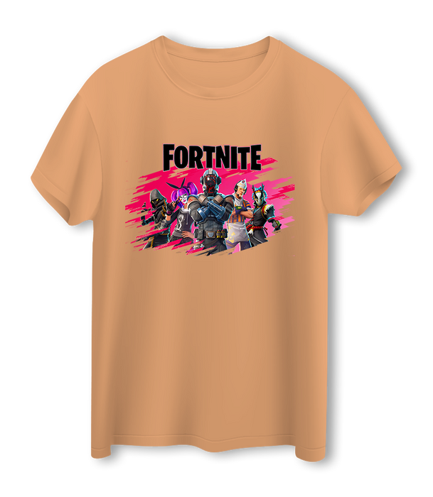 تي شيرت جيمنج أطفال فورتنايت من لوم - أصفر خوخي  للبيع في مصر من خلال Games2Egypt