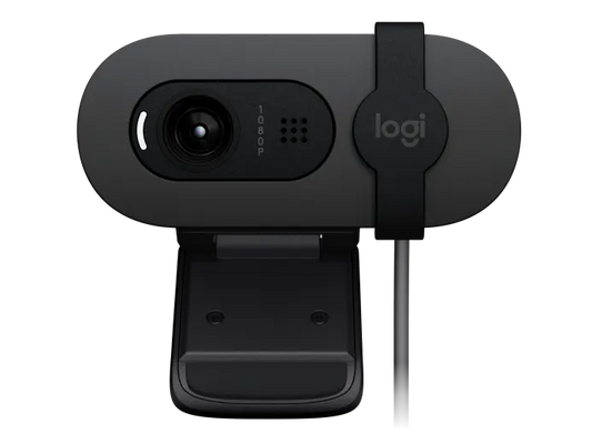 Logitech BRIO 100 Full HD 1080p webcam - GRAPHITE - Black