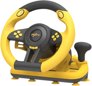 PXN V3 Pro Gaming Racing Wheel - Yellow/Black - Open Sealed -  for sale in Egypt from Games2Egypt