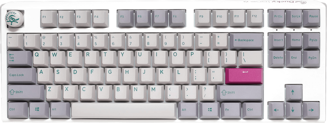 Ducky One 3 Mist Cherry Red Mechanical 80% Gaming Keyboard - Grey