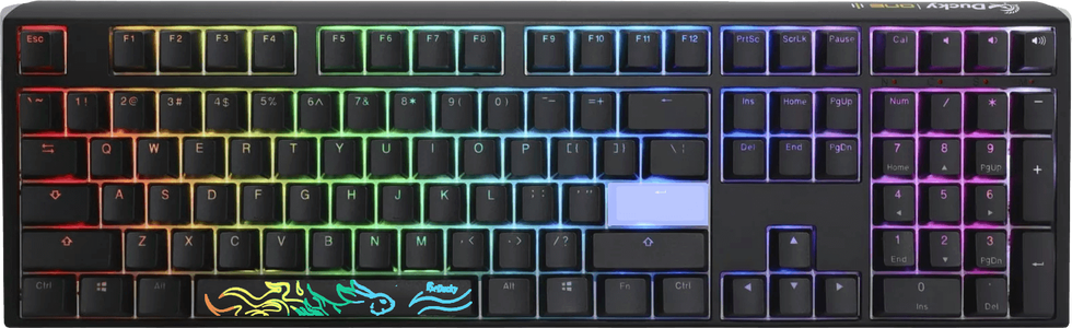 Ducky One 3 Classic Cherry Blue Mechanical 100% Gaming Keyboard - Black -  for sale in Egypt from Games2Egypt