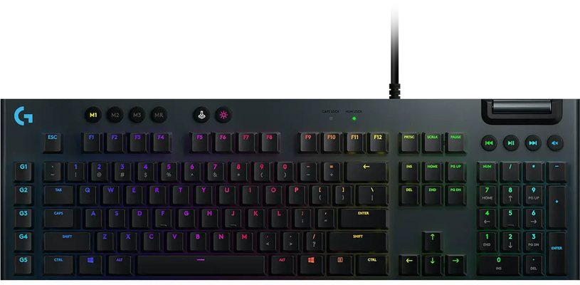 Logitech G815 LIGHTSYNC RGB Wired Mechanical Clicky Gaming Keyboard - Black
