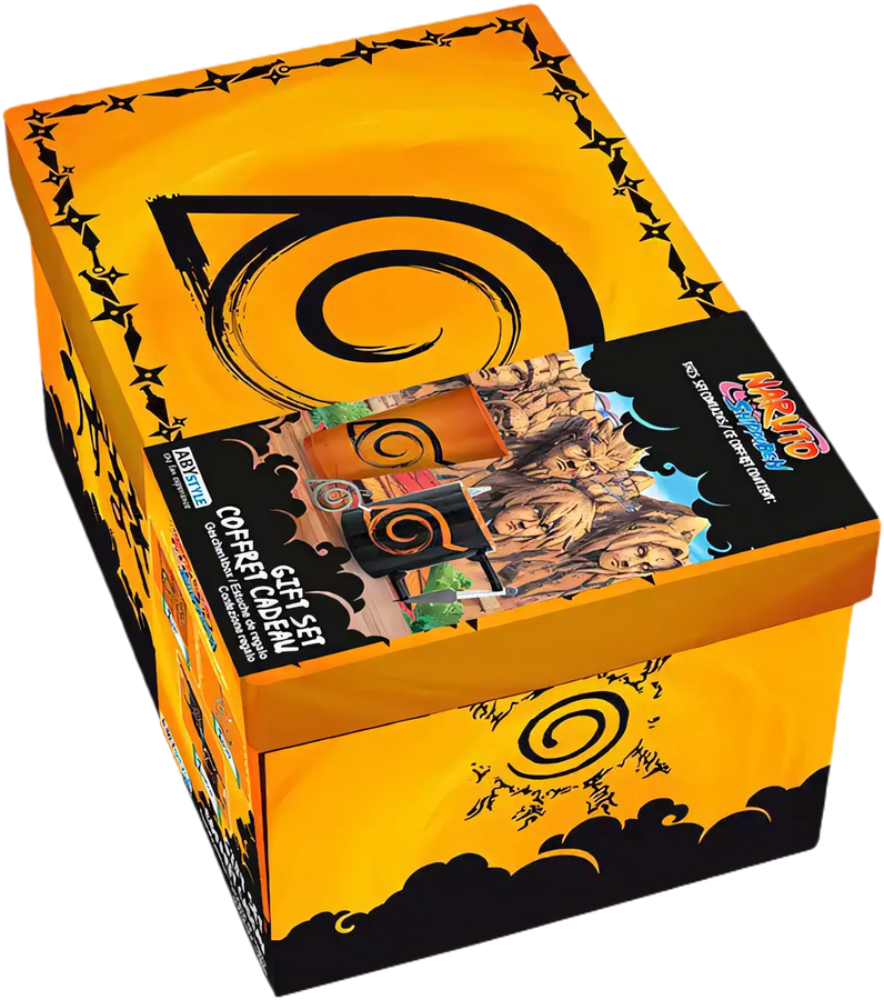 Naruto Shippuden Premium Box Large Glass + Keychain + 3D Mug – image 2