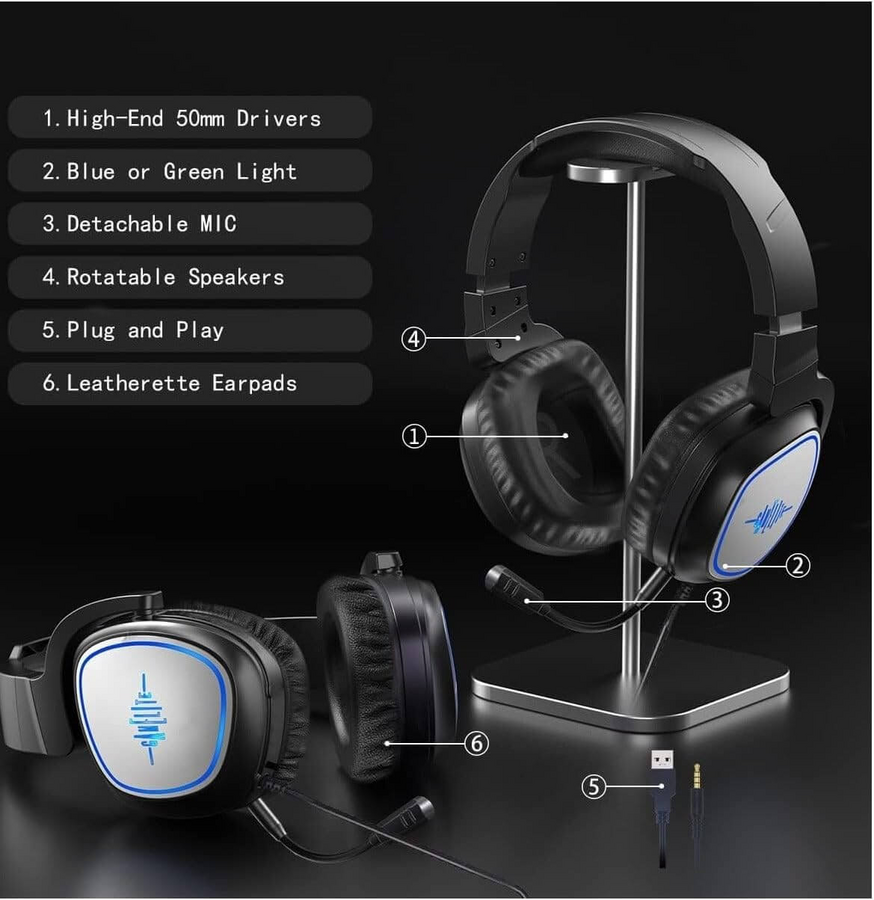 GAMELITE G1P Wired Gaming Headset – image 6