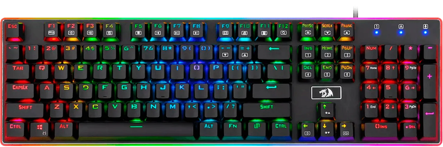 لوحة مفاتيح ميكانيكية للألعاب ريدراجون K595 RGB راتري - بدون ملصق  للبيع في مصر من خلال Games2Egypt