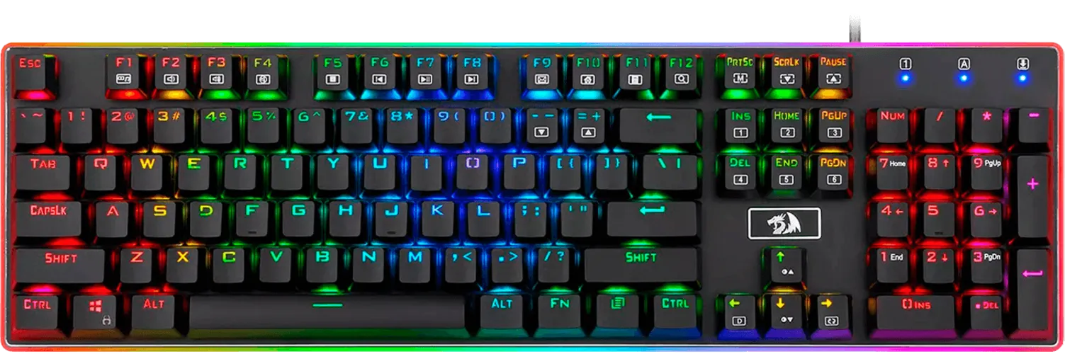لوحة مفاتيح ميكانيكية للألعاب ريدراجون K595 RGB راتري - بدون ملصق  للبيع في مصر من خلال Games2Egypt