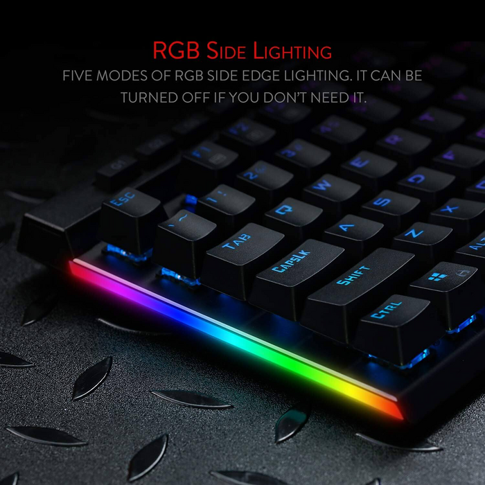 لوحة مفاتيح الألعاب الميكانيكية K580 VATA RGB بإضاءة خلفية LED من ريدراجون  للبيع في مصر من خلال Games2Egypt