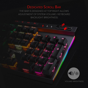 لوحة مفاتيح الألعاب الميكانيكية K580 VATA RGB بإضاءة خلفية LED من ريدراجون  للبيع في مصر من خلال Games2Egypt