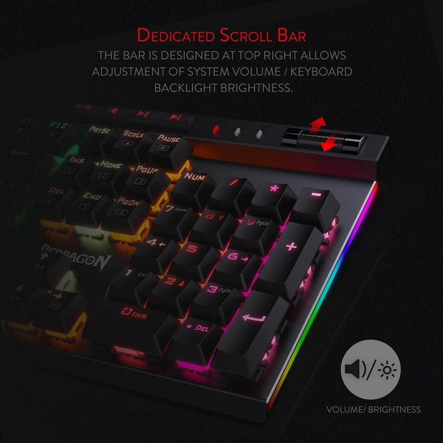 Redragon K580 VATA RGB LED Backlit Mechanical Gaming Keyboard – image 4