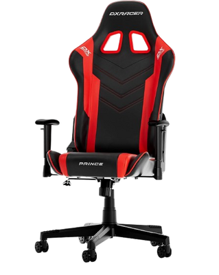 DXRacer Prince P132 Series Gaming Chair - Black & Red