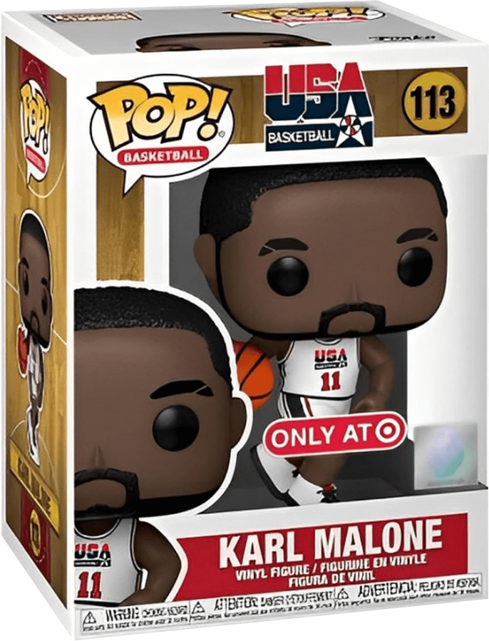 Funko Pop NBA Legends - Karl Malone (1992 Team USA White Uniform) – image 2