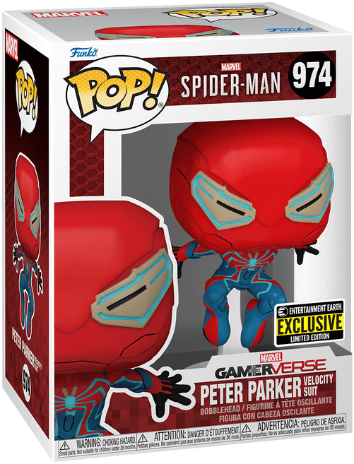 Funko Pop! Super Heroes: Marvel - Spider Man - Peter Parker Velocity Suit (Exclusive) – image 2