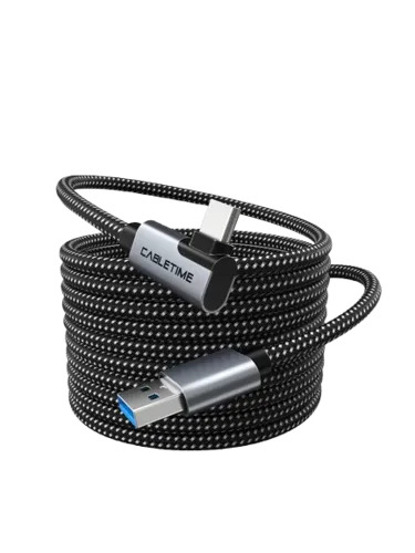 CABLETIME Oculus Quest Meta Type C to Type A VR Link Cable - 16FT (5M) – image 2