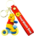 Winnie The Pooh biker - Keychain Medal