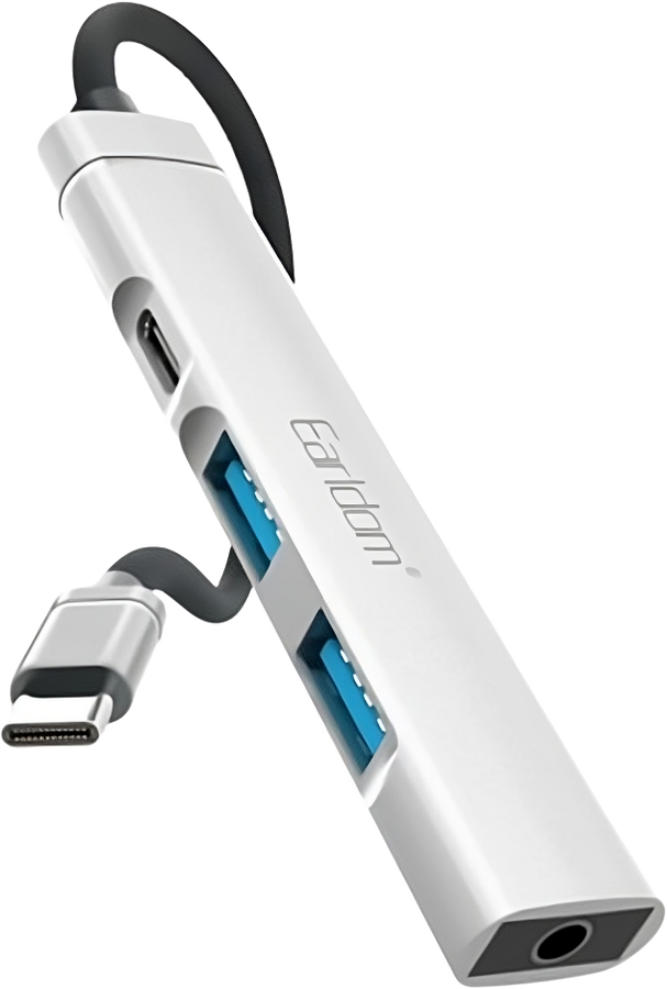 Earldom ET-HUB20 USB-C Hub with 4 USB 3.0 Ports 