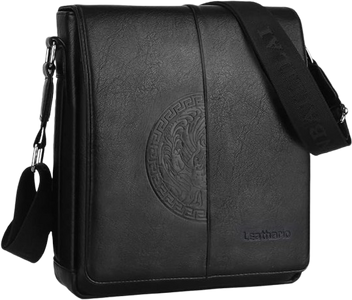 Shoulder Casual Leather Bag 14 Inch - Black  for sale in Egypt from Games2Egypt