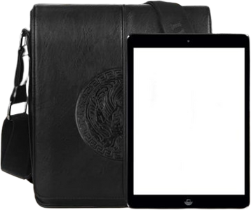 Shoulder Casual Leather Bag 14 Inch - Black  for sale in Egypt from Games2Egypt