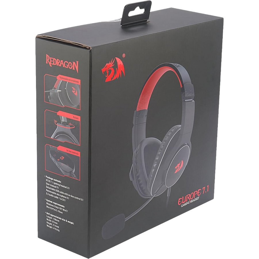 Redragon H720 Europe USB - Gaming headset - Black – image 5