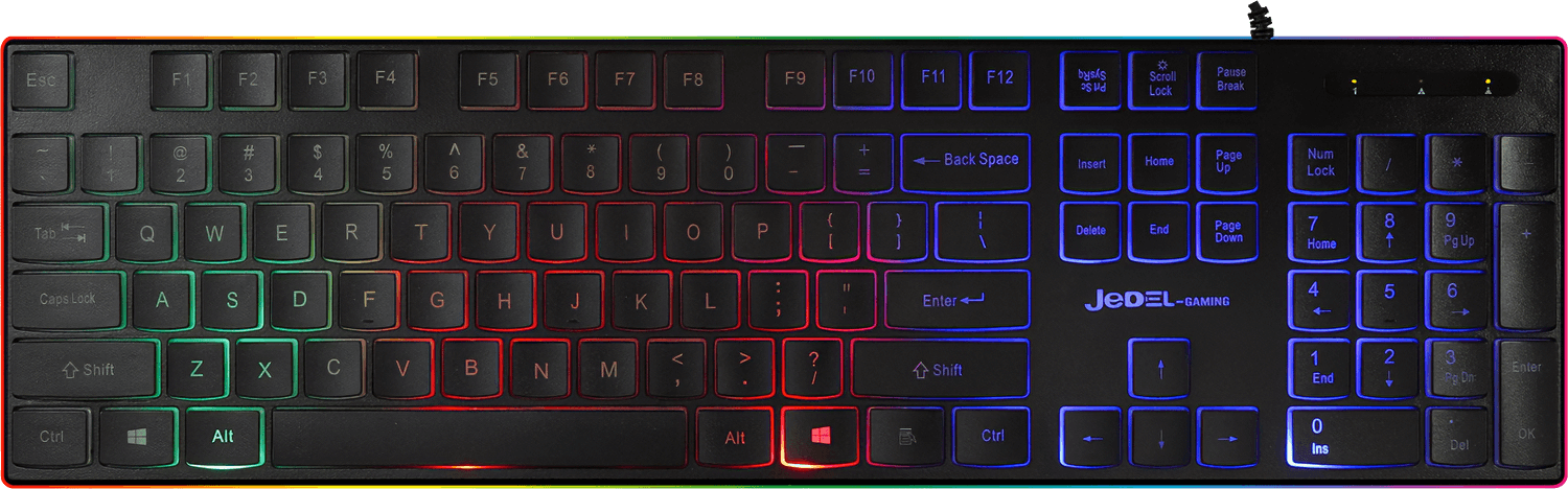 لوحة مفاتيح جديل K510 السلكية RGB إيرجونوميك - اسود  للبيع في مصر من خلال Games2Egypt