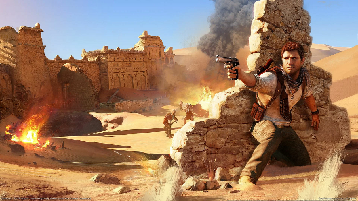 أنشارتد 3: دريكز ديسبشن ريماسترد - بلايستيشن 4  للبيع في مصر من خلال Games2Egypt