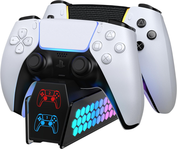 DOBE Dual Charging Dock for PS5 Controllers - RGB