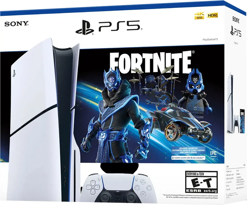 Sony PlayStation 5 Slim Console with Fortnite (Disc Edition) - 1TB - 1Y Warranty  for sale in Egypt from Games2Egypt