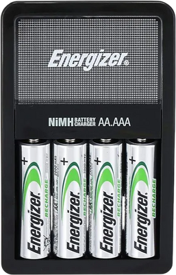 Energizer Charger + 4 AA Rechargeable Batteries - 2000mAh