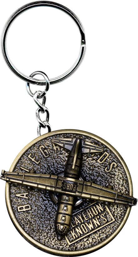 Pubg plane - Rotating Keychain Medal