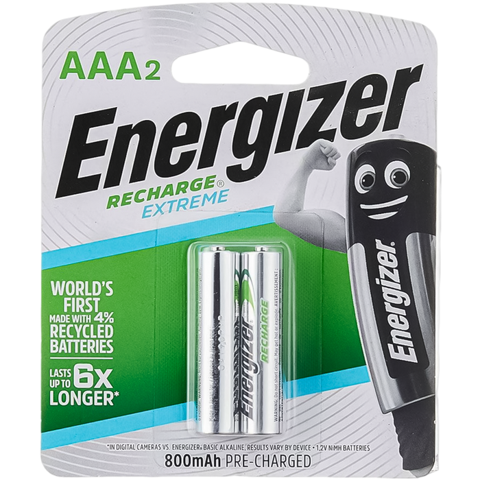 Energizer 2 AAA Rechargeable Batteries (1.2V)  for sale in Egypt from Games2Egypt