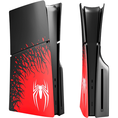 Replacement Plate Cover for PS5 Slim Console (Disc Edition) - Spider Man