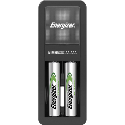 One Energizer Charger + 2 AAA Energizer Rechargeable Batteries (1.2V)