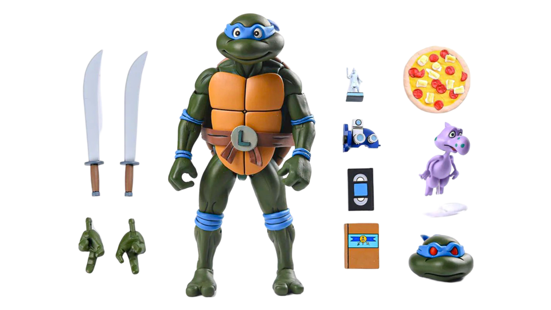 TMNT Leonardo Action Figure Classica – 16 Cm Con 34 Punti Di Articolazione, Edizione Anni 80 - 6