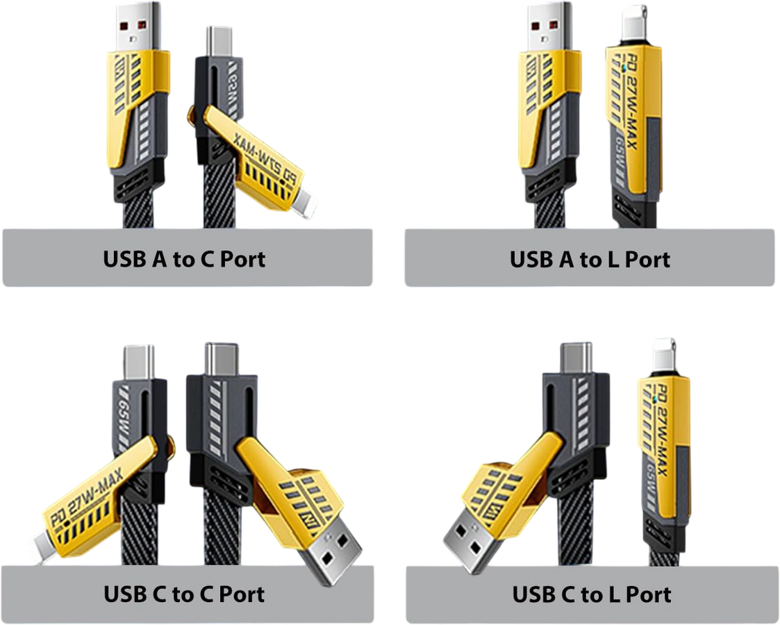 inkax Cable Zinc Alloy 4 in 1 - 65w – image 3