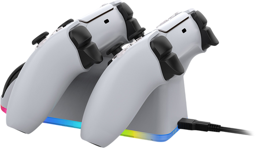 قاعدة شحن مزدوج من دوبي RGB لوحدات تحكم بلايستيشن 5   للبيع في مصر من خلال Games2Egypt