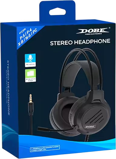 DOBE Stereo Gaming Headphone - Black  for sale in Egypt from Games2Egypt