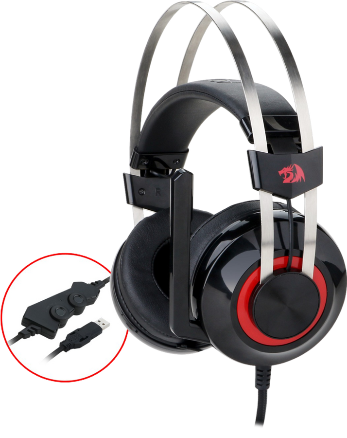 Redragon H601 TALOS Gaming Headset - Black – image 3
