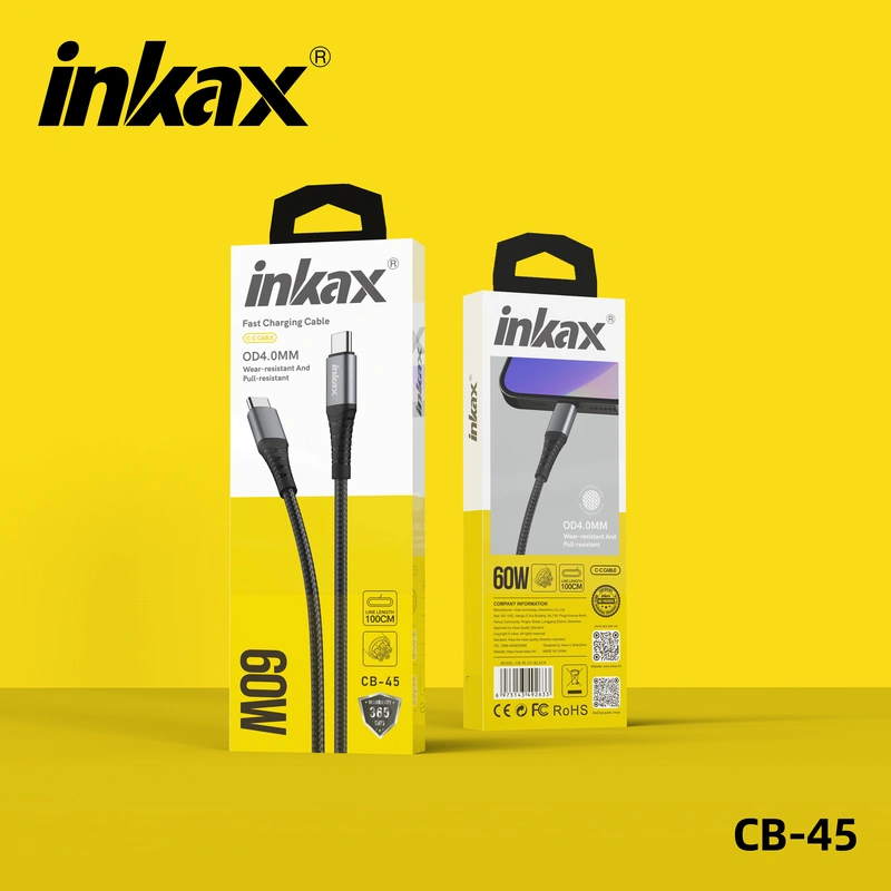 inkax Cable CB-45 Type C to Type C Zinc Alloy - 60w – image 2