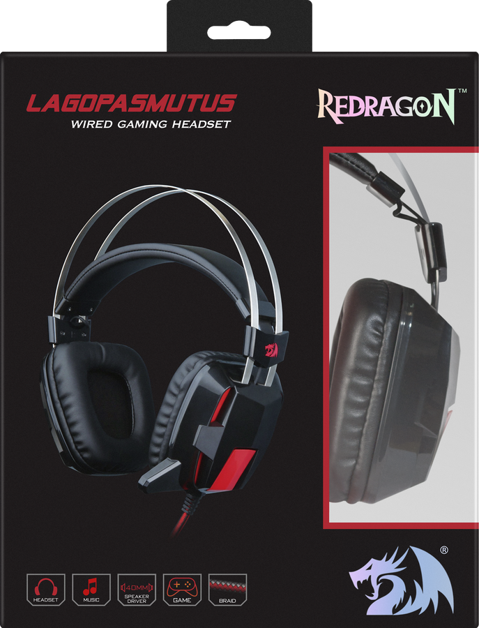 Redragon H201 Gaming Headset - Black – image 5
