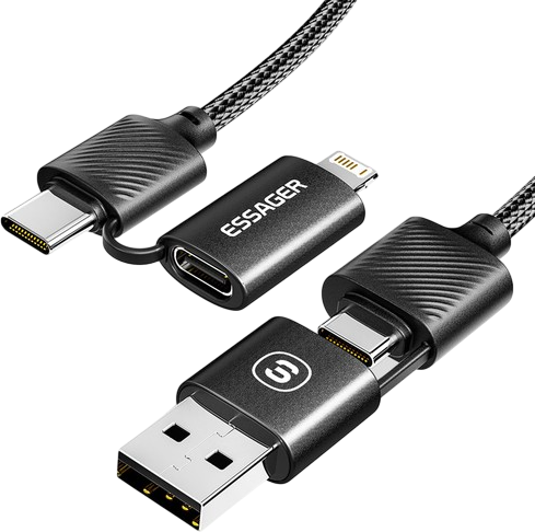 ESSAGER EXC65-XL01 Fast Charging Cable 4 in 1 65W  for sale in Egypt from Games2Egypt