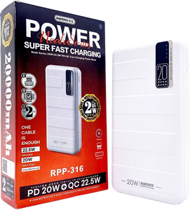 ريماكس RPP-316 باور بانك شحن سريع بسعة 20000mAh  للبيع في مصر من خلال Games2Egypt