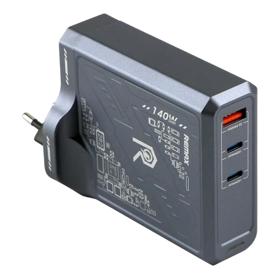 Remax RP-U106 Mecha Warrior Series GaN Charger 140W – image 2