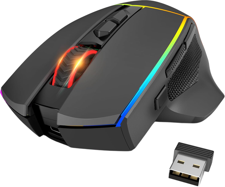 ريدراجون AXE PRO M814 ماوس ألعاب RGB بثلاثة أوضاع اتصال  للبيع في مصر من خلال Games2Egypt