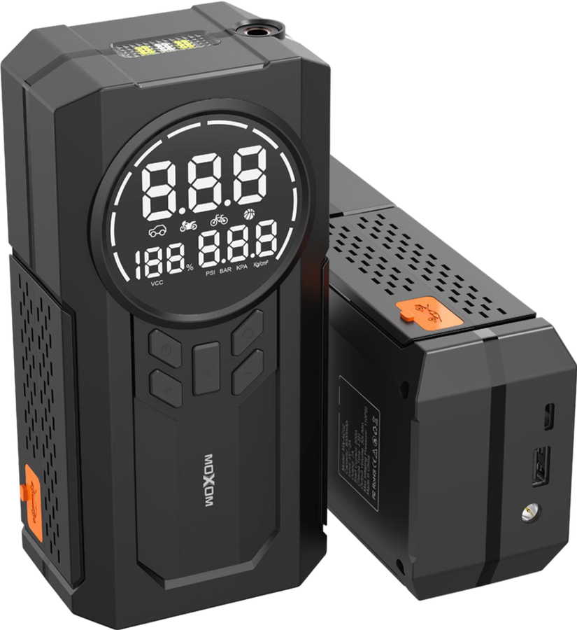 MOXOM Air Pump and Car Battery Jump Starter 8000mAh 
