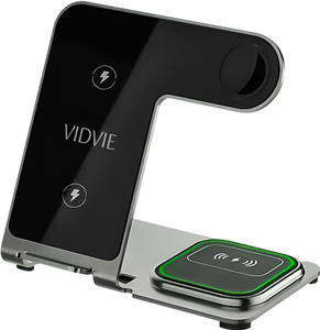 VIDVIE 3 IN 1 Wireless Charging Station -  for sale in Egypt from Games2Egypt