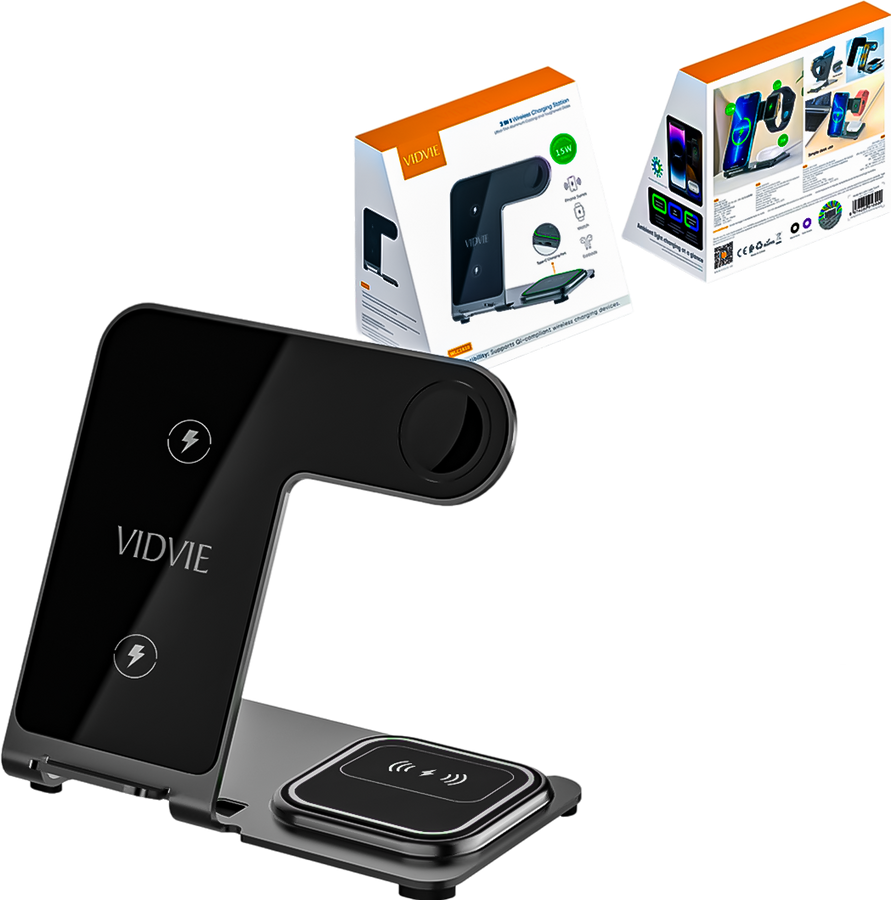 VIDVIE 3 IN 1 Wireless Charging Station – image 2