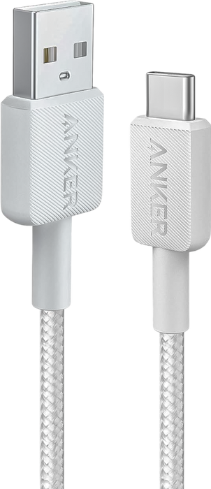 Anker USB-A to USB-C Cable Fast Charging - White   for sale in Egypt from Games2Egypt