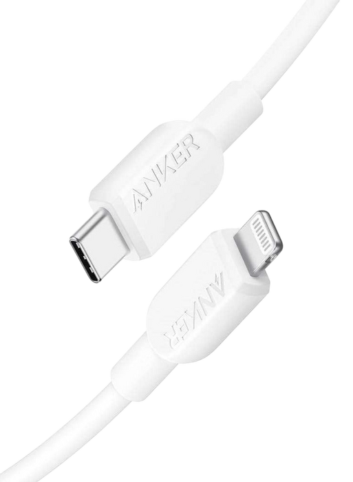 Anker 310 Type-C to Lightning Cable (3ft Braided) - White  for sale in Egypt from Games2Egypt