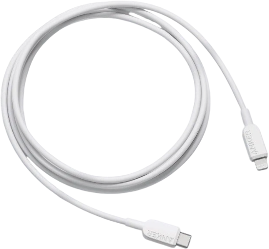 Anker 310 Type-C to Lightning Cable (3ft Braided) - White  for sale in Egypt from Games2Egypt