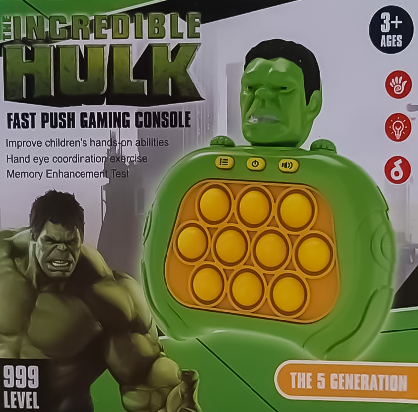 The Incredible Hulk - Fast Quick Pop it Game Console – image 2